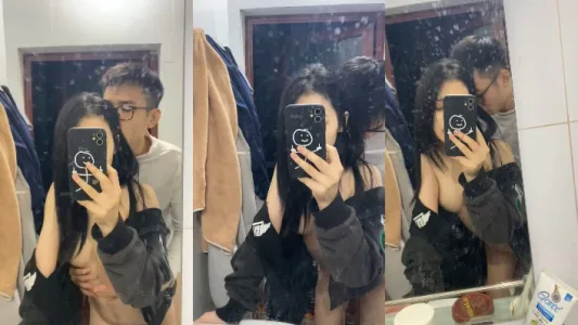 Cặp đôi mới lớn làm tình trước gương P1